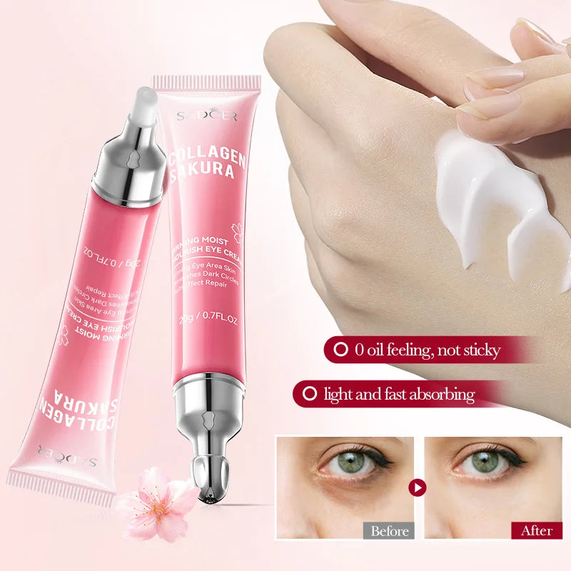 SADOER Sakura Eye Cream | Dark Circles, Puffiness & Firming