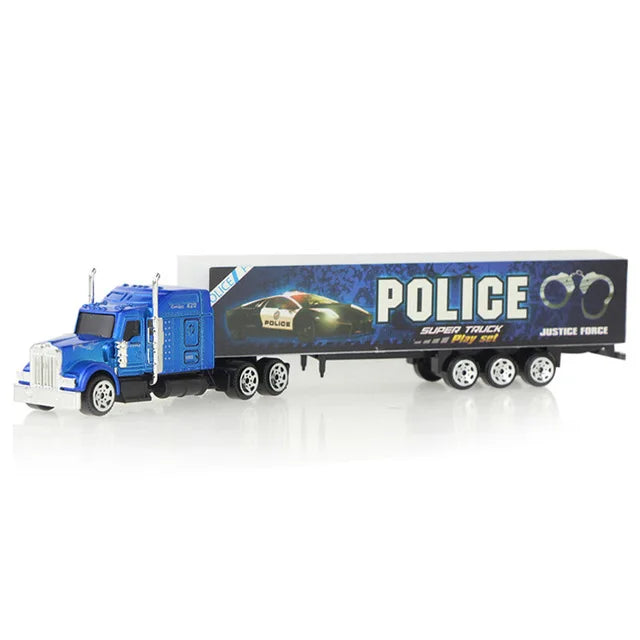 Sliding Alloy Truck Model Diecast Car Toy Container Oil Tank