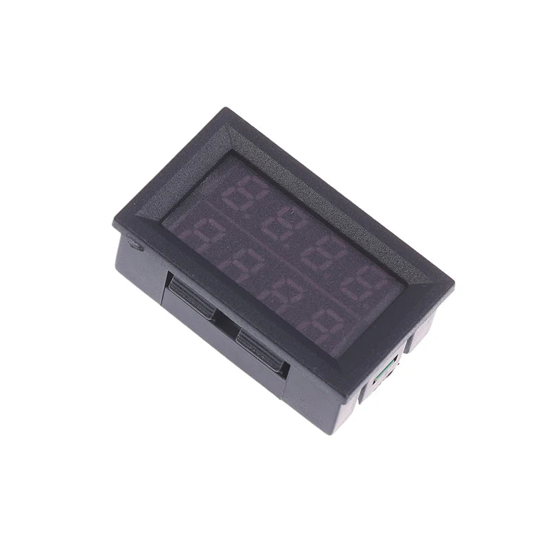 Mini DC Voltmeter Ammeter 0-100V 10A Dual LED Display Panel Meter