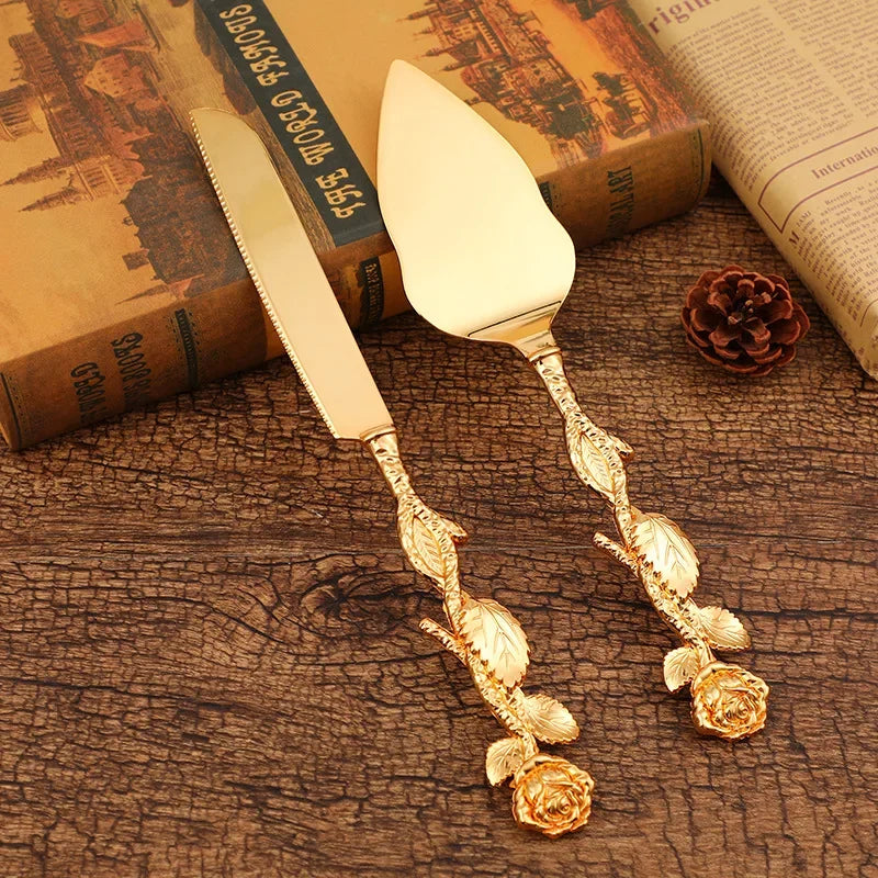 2Pcs Wedding Cake Knife and Shovel Pizza Bread Knife Wedding Supplies Cake Knife Triangle Bread Shovel Baking Tools Peaceful Pleasures Health and Wellness Style 8
