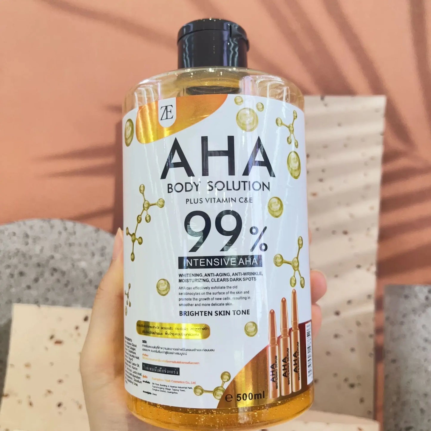 AHA & Arbutin Body and Face Serum 500ml – Brighten & Moisturize