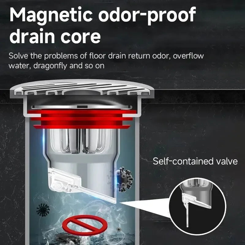 Brass Floor Drain Valve – Odor Block & Backflow Preventer