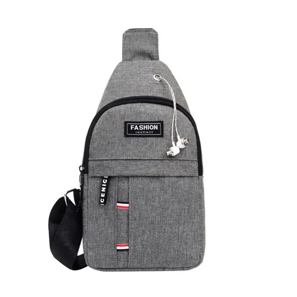 Men's Canvas Waist Bag | Waterproof Adjustable Crossbody Pack