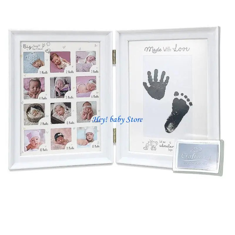 Foldable Baby Handprint Photo Frame | Nursery Keepsake Gift