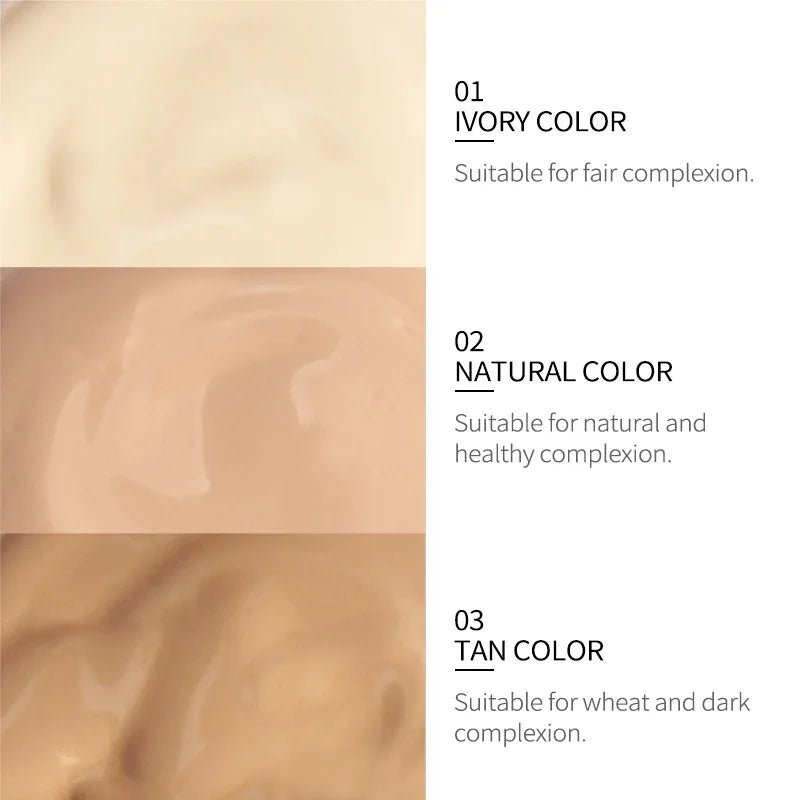 30ml Waterproof Liquid Foundation | Full Coverage Matte BB Cream