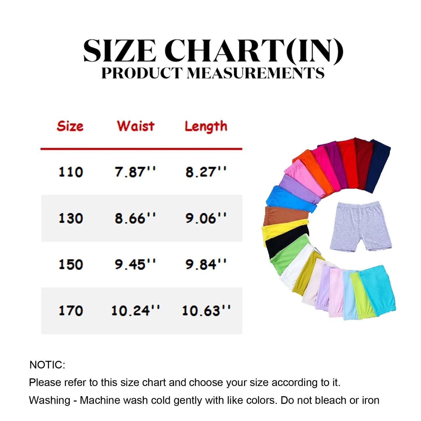 Girls Summer Safety Leggings Cycling Pants Children Anti-emptied Stretch Solid Color Mid-rise Yoga Dancing Shorts 1PC Peaceful Pleasures Health and Wellness