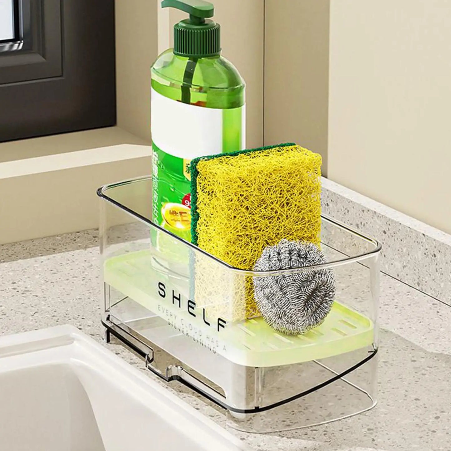 Adjustable Kitchen Drain Rack & Sink Organizer | Dish Drying