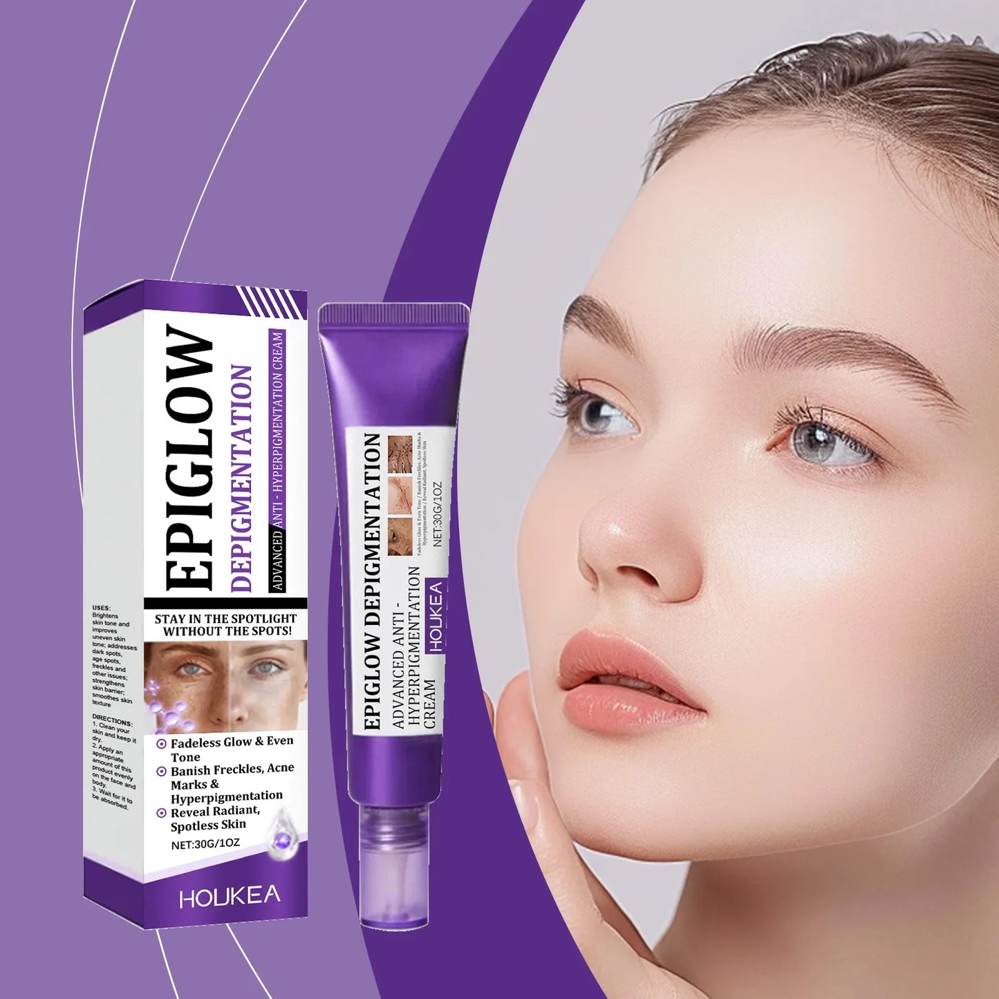 HOUKEA Whitening Freckle Cream – Dark Spots & Melasma