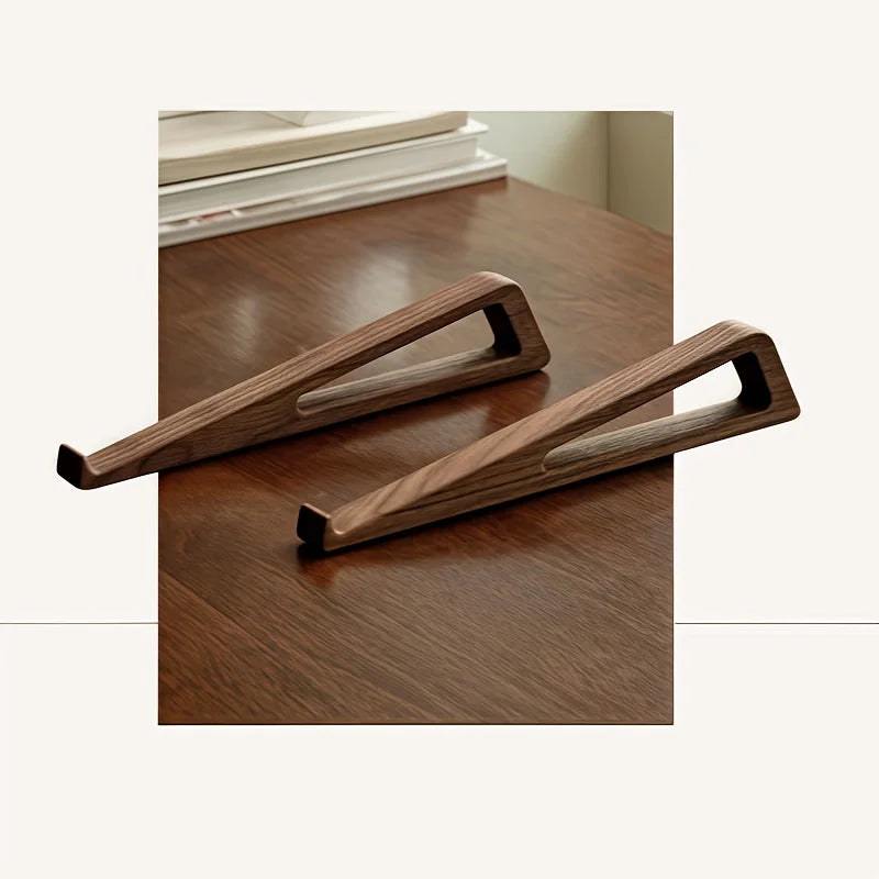 Foldable Wooden Laptop Stand – Ergonomic 12° Cooling Design