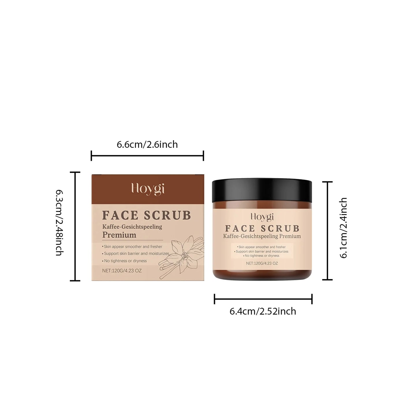 Vanilla Coffee Face Scrub – Deep Cleansing & Oil Control