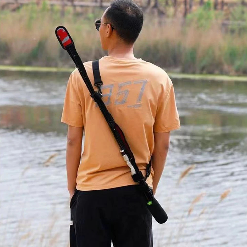 Adjustable Fishing Rod Protective Bag & Carry Strap