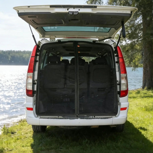 58x57" Truck Tailgate Mesh Screen – Magnetic, UV & Bug Proof Tailgate Mesh Screen Peaceful Pleasures Health and Wellness