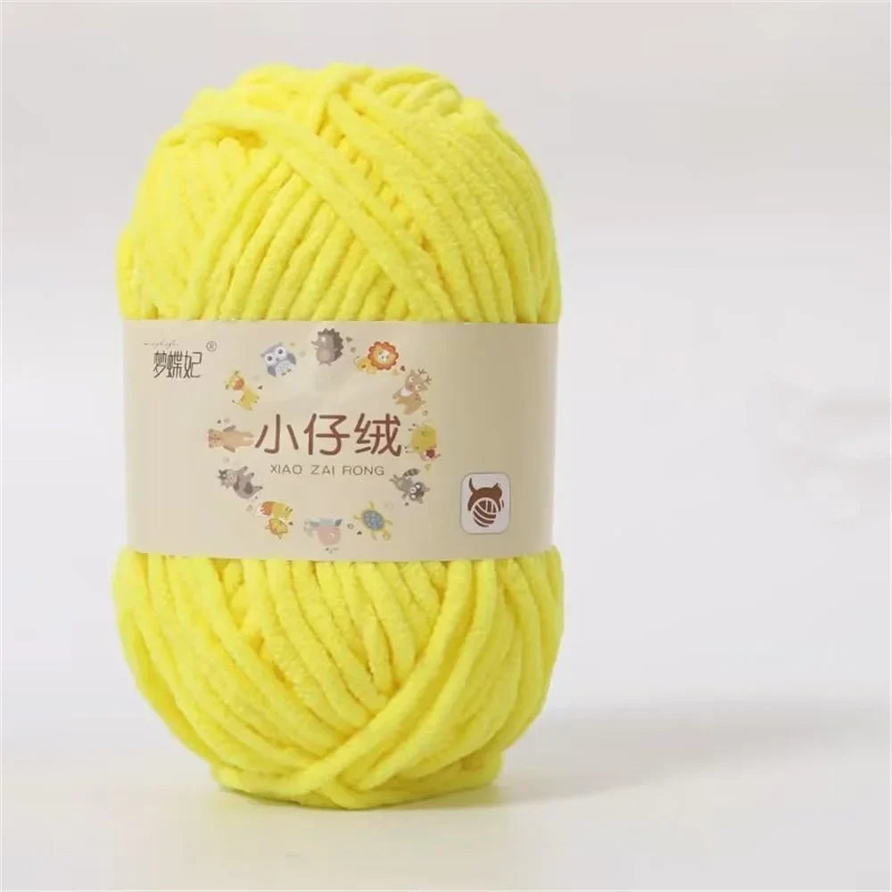 50g Milk Cotton Chunky Yarn – Soft Velvet Knitting & Crochet