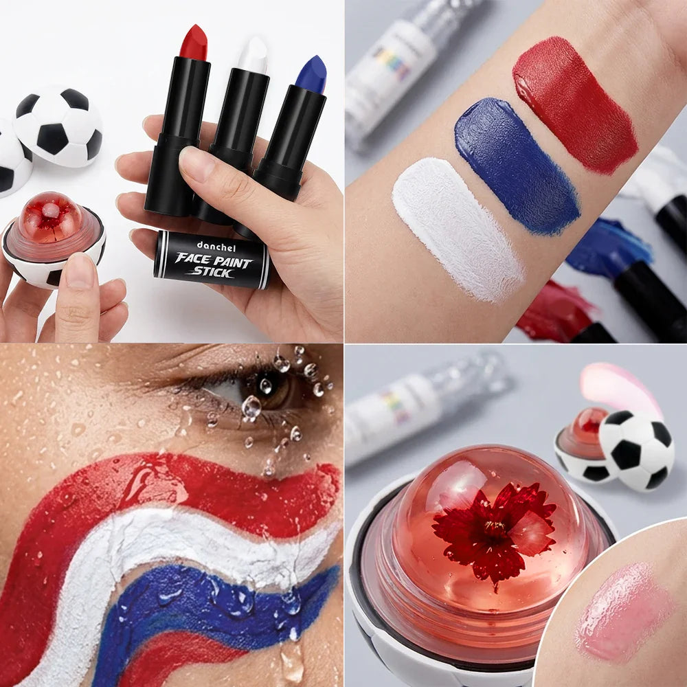Waterproof Face Paint Stick & Lip Balm Combo | Cosplay & Party