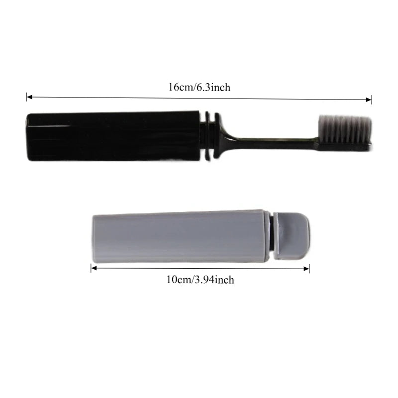 Travel Toothbrush Outdoor Camping Portable Folding Tooth Brush Traveling Toothbrushes for Adults Teeth Brushes Brosse à Dents Peaceful Pleasures Health and Wellness