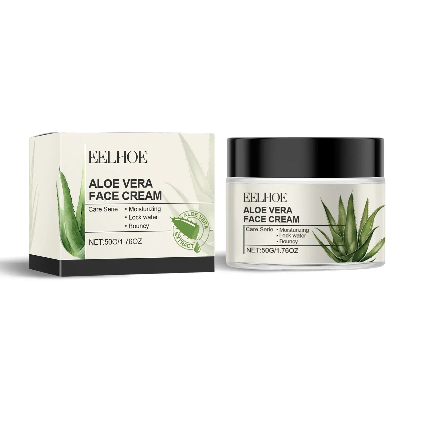 EELHOE Aloe Vera & Vitamin E Hydrating Face Cream 50g Peaceful Pleasures Health and Wellness 50g Boxed