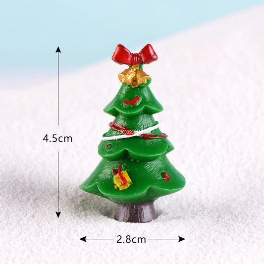 New Creative Christmas Tree Garden Micro Landscape Accessory Various Christmas Tree Ornaments Resin Crafts Cute Home Decoration Peaceful Pleasures Health and Wellness