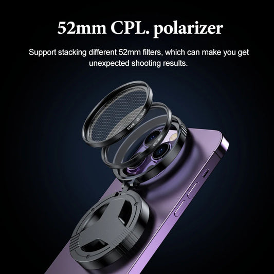 52mm variable nd cpl iphone 15 pro filter nd filter variable smartphone cellular polarizer filter phone camera phone for samsung Peaceful Pleasures Health and Wellness CPL and Star8 52mm