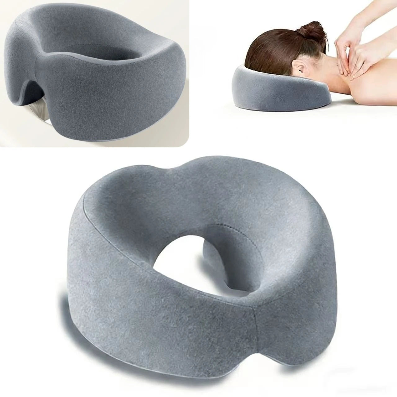 Memory Foam Face down Pillow Ergonomic Prone Resting Comfort Headrest for Home Massage Beauty Salon Peaceful Pleasures Health and Wellness