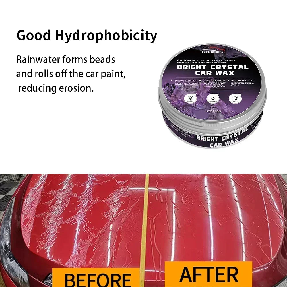 Car Wax Crystal Plating Set Auto Nano Ceramic Coating Scratch Removal Agent Car Wax Polishing Paste Maintenance Care Cream Peaceful Pleasures Health and Wellness