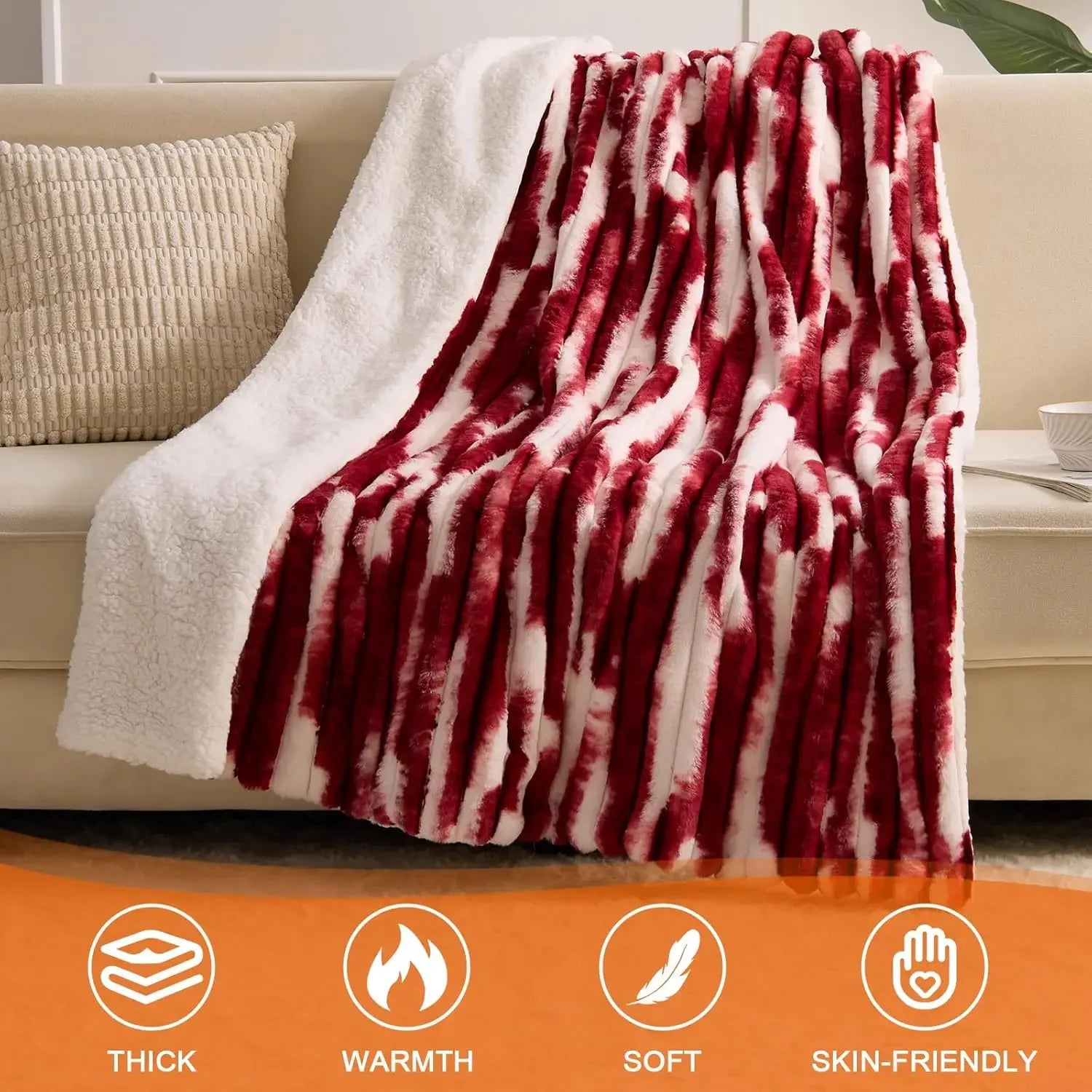 62x84 Heated Blanket with 6 Heat Levels, Auto Shut-Off & ETL Safety - Soft Faux Fur Sherpa Peaceful Pleasures Health and Wellness