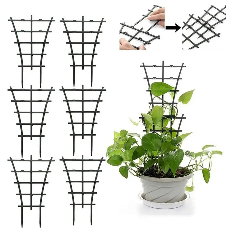 8-Pack Stackable Plant Trellis for Indoor & Outdoor Plants