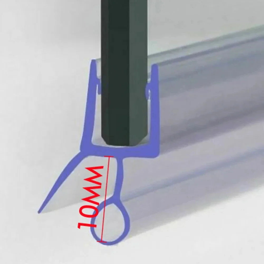 Shower Door Seal Strip PVC Weatherstrip for 4–6mm Glass