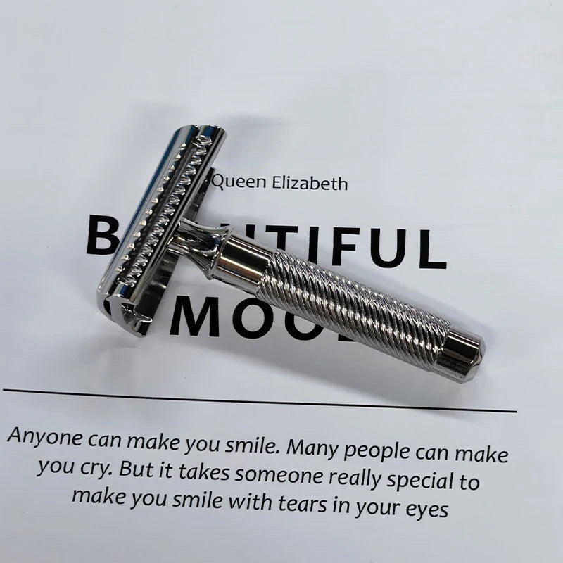 2026 Hot Sale！Yaqi High Quality Slant 37 Stainless Steel Professional Safety Razor Boyfriend's Gift Peaceful Pleasures Health and Wellness