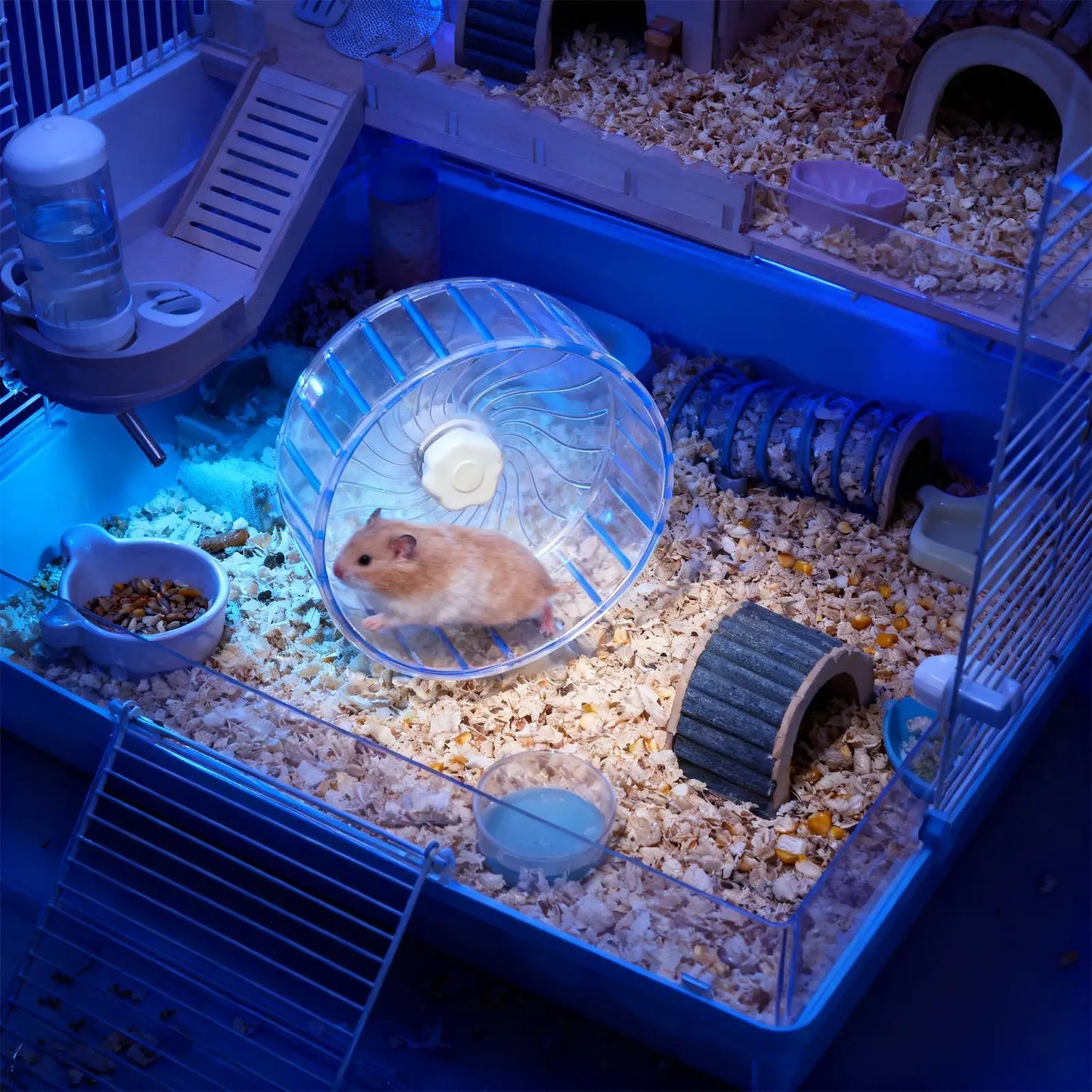 Silent Hamster Wheel – Quiet Double Bearing Small Pet Runner