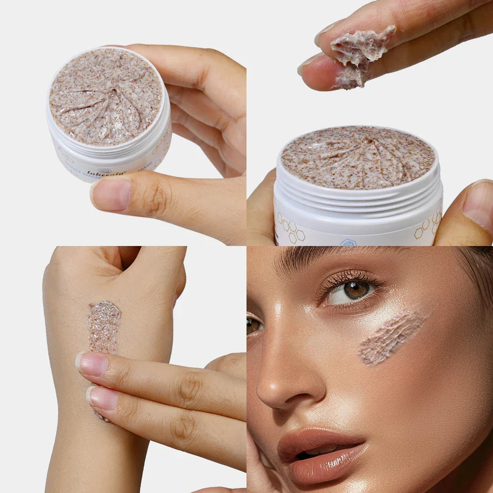 Honey Walnut Face Scrub & Mask – Exfoliating & Moisturizing