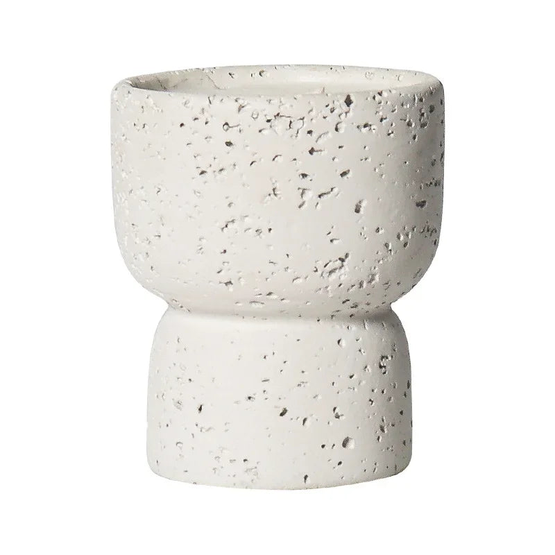 Simple Cement Household Aromatherapy Candles Empty Cups DIY High-value Handicrafts Indoor Candle Holders Decorative Ornaments Peaceful Pleasures Health and Wellness