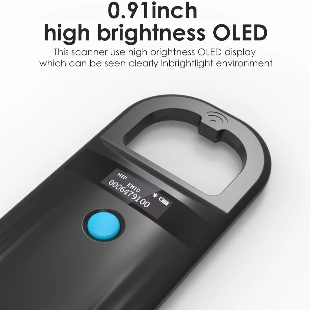 Pet Microchip Scanner 134.2KHz 125kHz Dual Frequency USB Bluetooth Animal RFID Reader FDX-B Glass Chip Tag Scanner Peaceful Pleasures Health and Wellness
