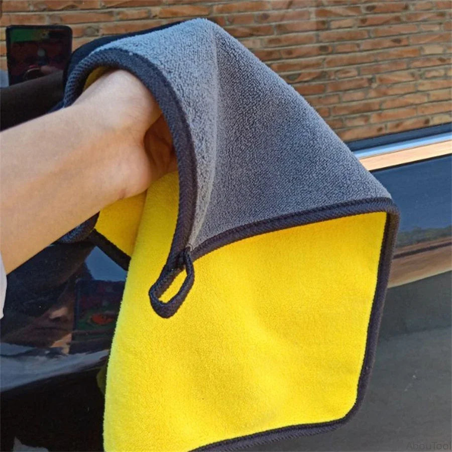 1/2/6pcs 30x60cm Microfiber Cleaning Towel Thicken Soft Car Body Washing Towels Double Layer Clean Rags Car Accessories Peaceful Pleasures Health and Wellness