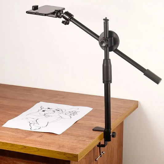 Overhead Phone Tripod Stand | Articulated Arm Table Mount Overhead Phone Tripod Peaceful Pleasures Health and Wellness