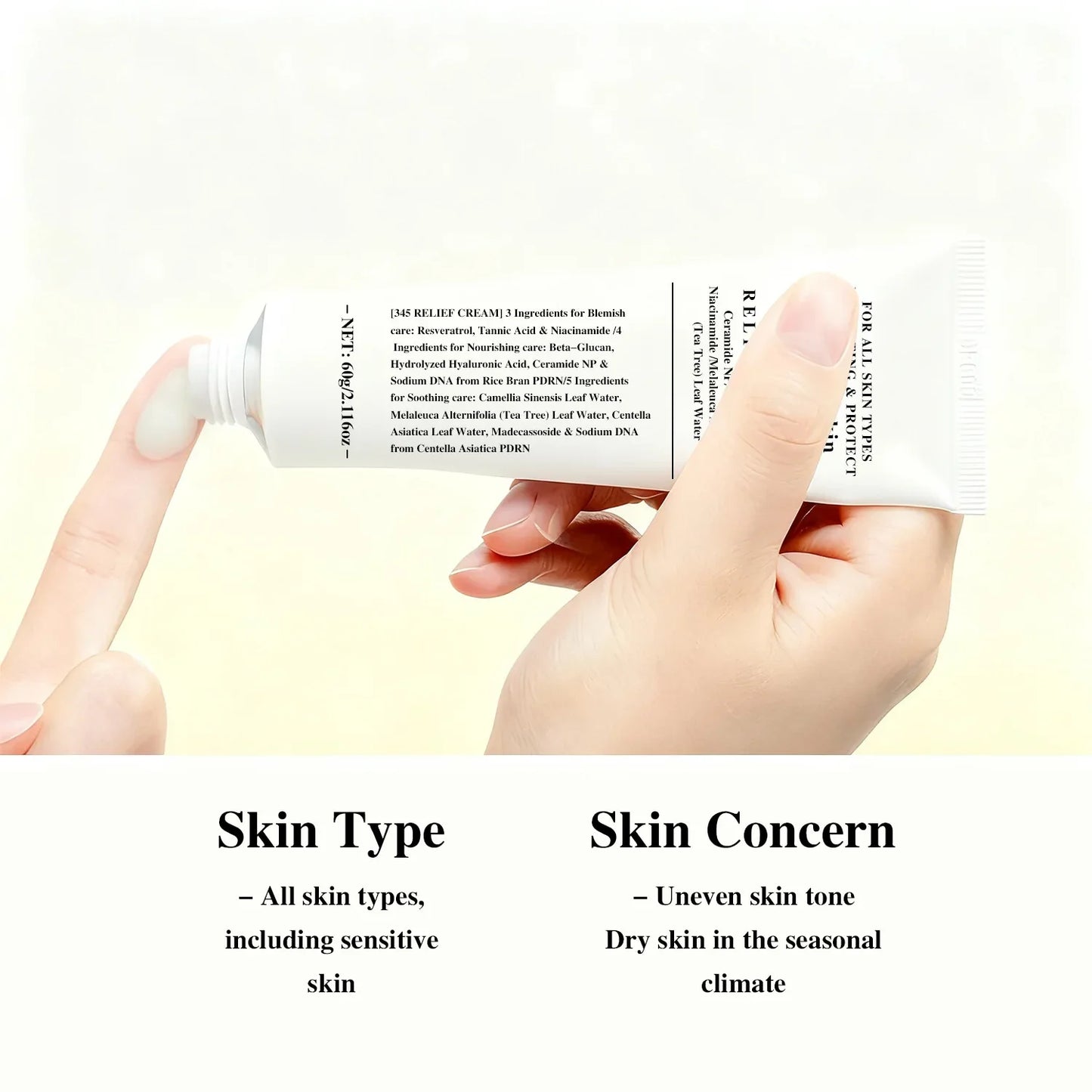 345 Relief Cream – Brightening Blemish & Deep Moisture Face Cream
