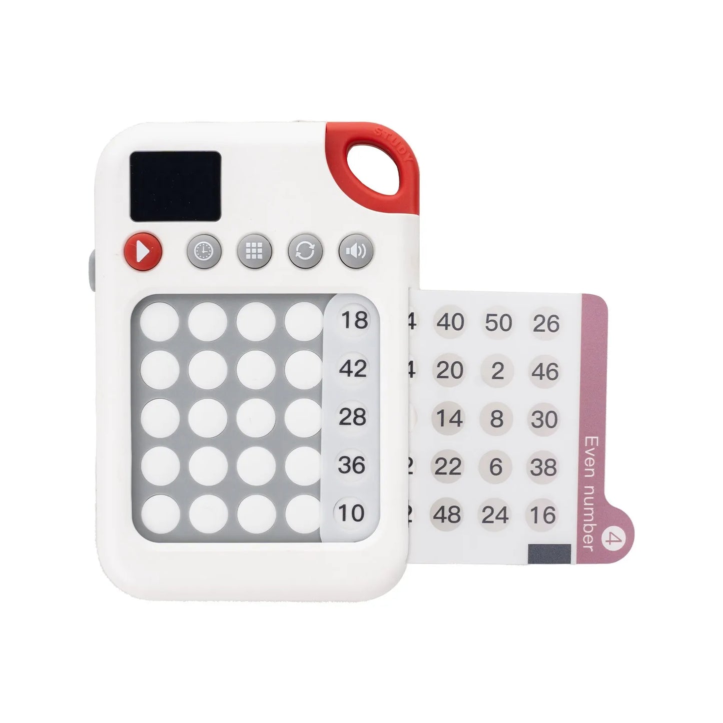 X300 Kids' Focus Trainer, 7-Level Educational Toy, Portable Schulte Game, Fun Gift for Birthdays, Halloween & Christmas Peaceful Pleasures Health and Wellness white