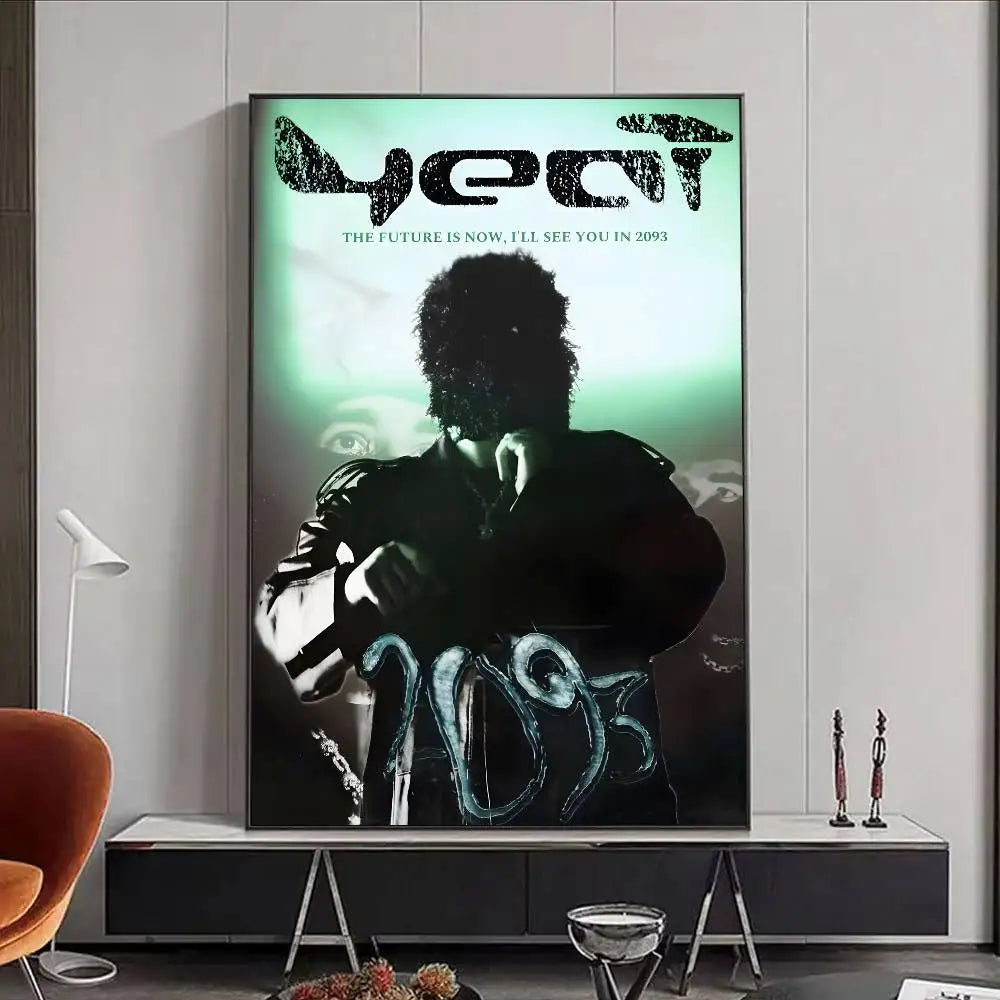 HOT Y-Yeat New Album Poster HD art poster for home living room bar office decoration sticky waterproof Peaceful Pleasures Health and Wellness z7 15X20cmNoframe