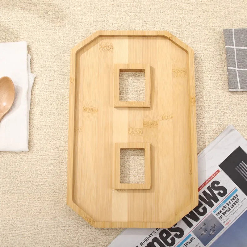 Wooden Digital Tray Home Party Birthday Decoration Dessert Plate
