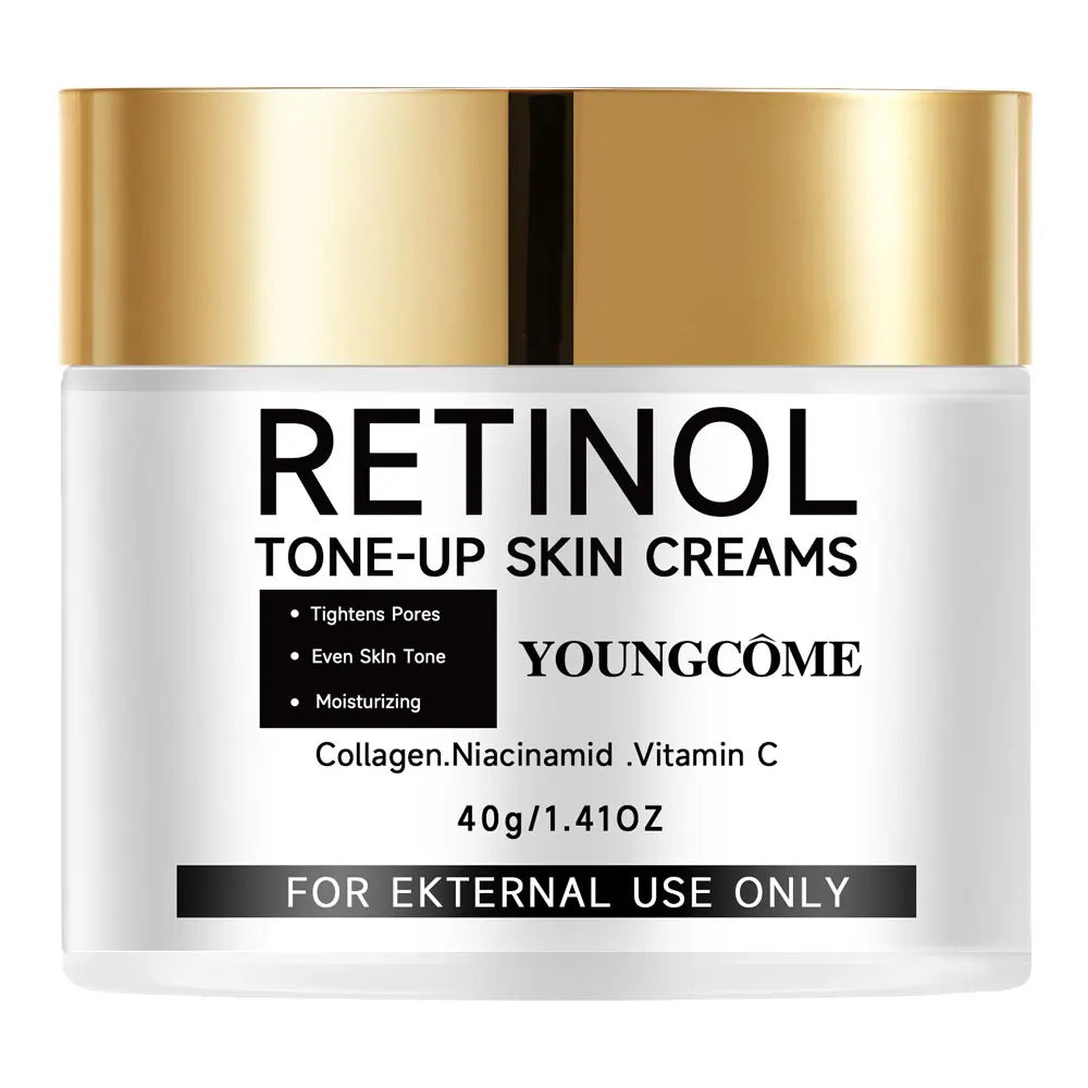 YOUNGCOME Retinol Tone-Up Cream - with Collagen, Niacinamide & Vitamin C for Pore Tightening,Smooth Brighten skin Peaceful Pleasures Health and Wellness 40g