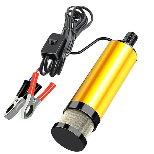 Car Electric Oil Pump DC 12V For Auto Pumping Diesel Oil Water Submersible 12L / Min Fuel Transfer Pump Aluminum Alloy Shell Peaceful Pleasures Health and Wellness