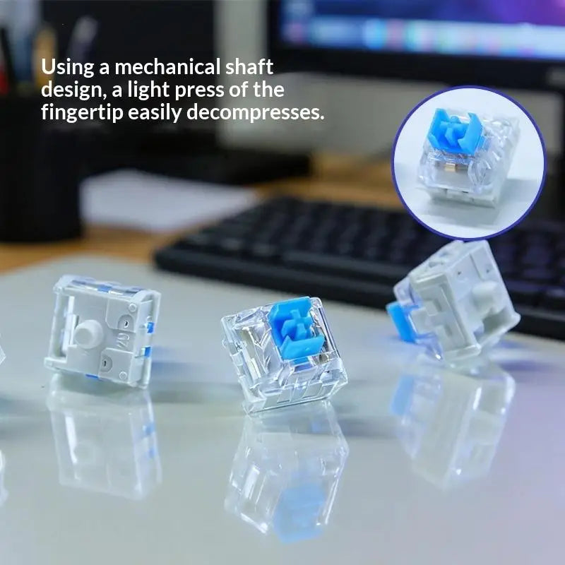 50Pcs 3 Pin Tactile Switch Plastic For Electrical Equipment Tools Keyboard Switch Keyboard Clicker Key Replacement Peaceful Pleasures Health and Wellness