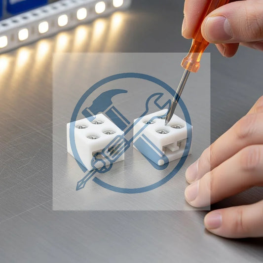 8mm 2-Pin Solder-Free LED Strip Connectors – Screw Fix 2/10Pcs LED Strip Connector Peaceful Pleasures Health and Wellness