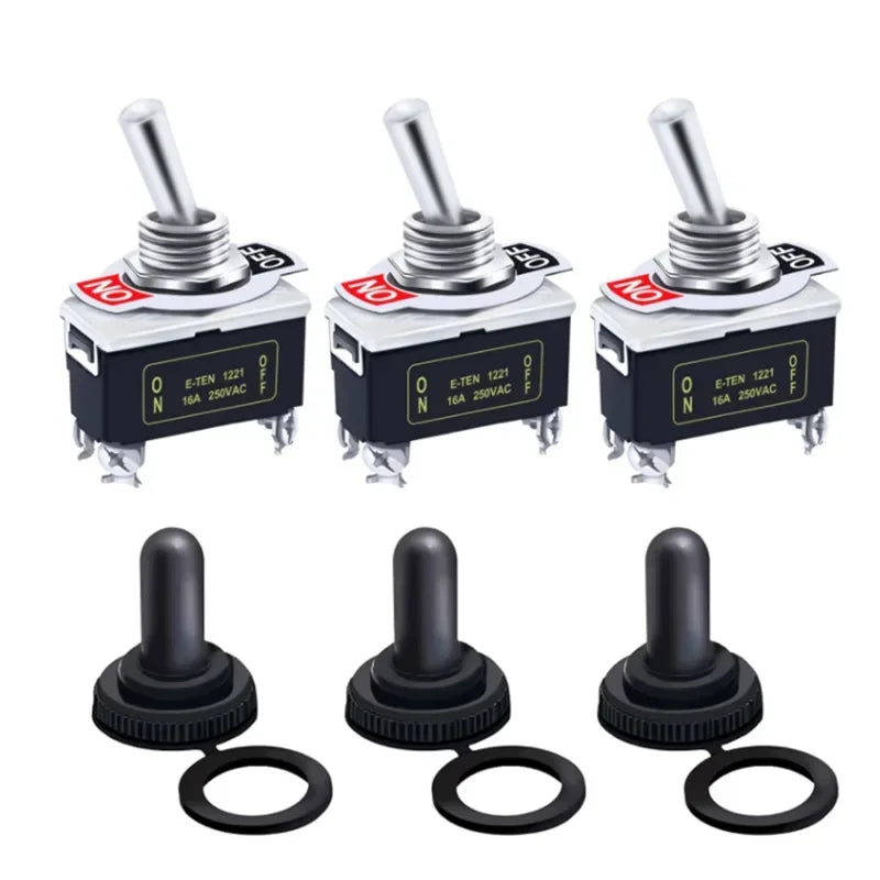 5Pcs Heavy Duty Car Boat Rocker Toggle Switch 15A 250V 2Pin SPST ON/OFF Rocker Switches with Waterproof Boot Spst Rocker Switch Peaceful Pleasures Health and Wellness