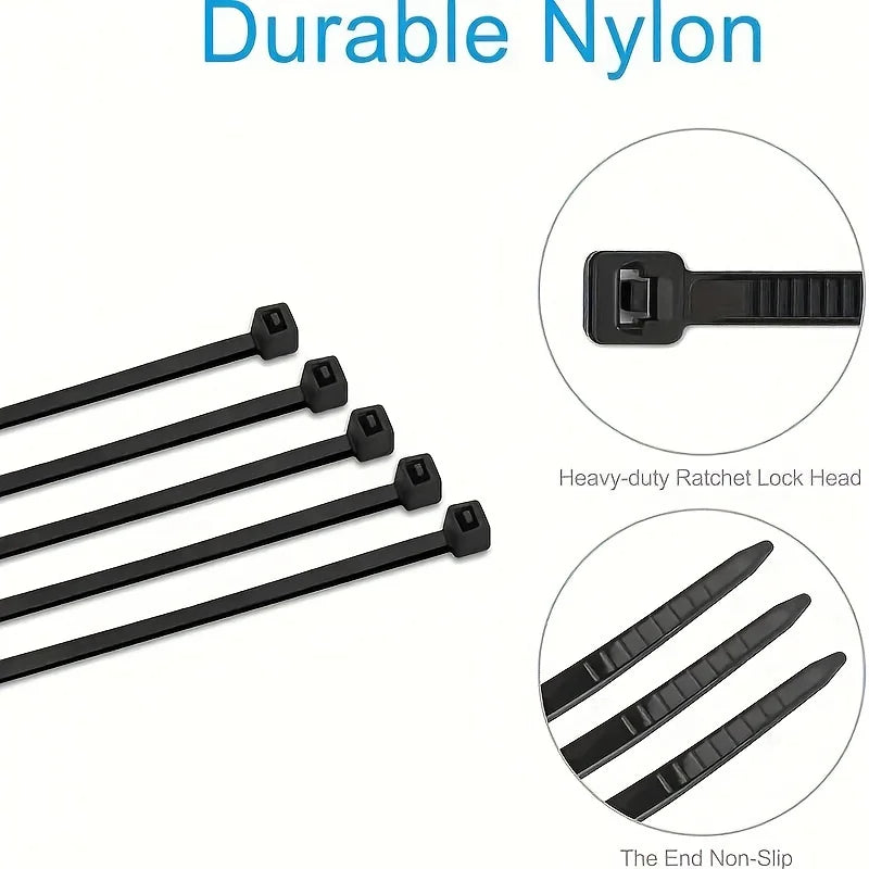 Nylon plastic zip ties, buckles, strong cable ties, ropes, wire ties, fasteners, self-locking type Peaceful Pleasures Health and Wellness