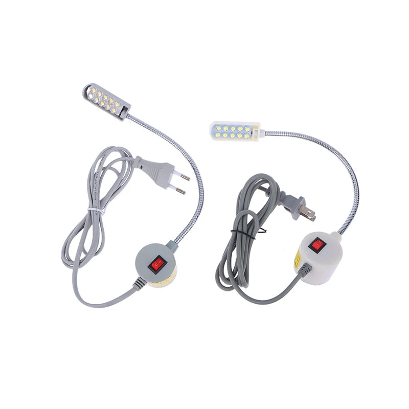 LED Gooseneck Sewing Machine Lamp | 10/20/30 LED Workbench Light Gooseneck Work Lamp Peaceful Pleasures Health and Wellness