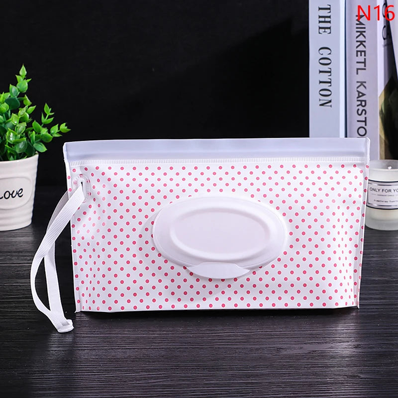 Portable Baby Wet Wipe Pouch | Reusable Refillable Holder