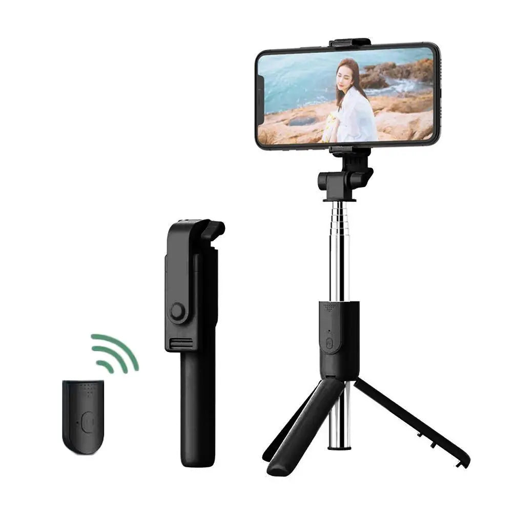 Extendable Selfie Stick Tripod with Wireless Remote & Fill Light