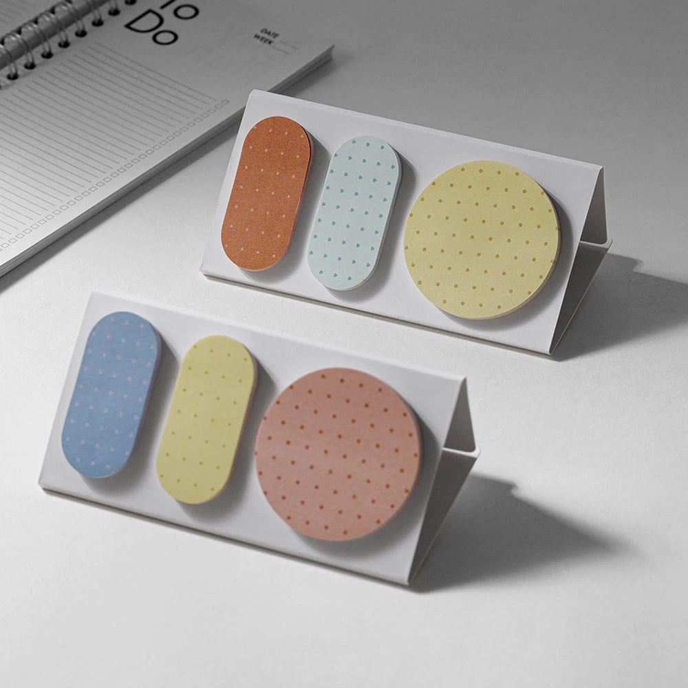 Calendar Sticky Notes Polka Dot Geometric Note Stickers Office Ledger