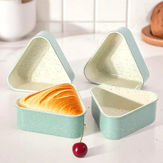 Triangular Carbon Steel Baking Toast Pan Nonstick Loaf Pan For Oven, Homemade Cakes, Breads, Meatloaf, Brownies Pound Cake Mold Peaceful Pleasures Health and Wellness