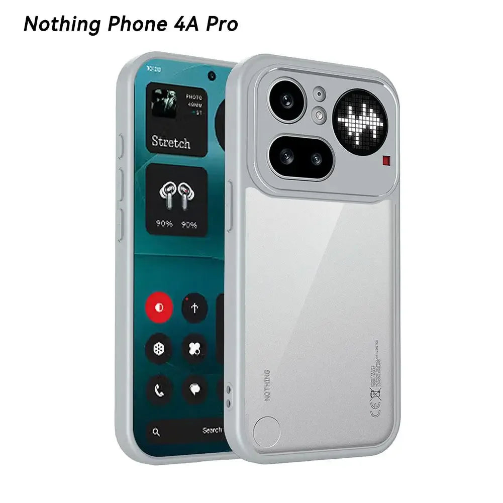 Transparent Matte TPU Silicone Case For Nothing Phone 4A/4A Pro Shockproof Bumper Protection Anti Fingerprint Phone Accessories Peaceful Pleasures Health and Wellness sliver 4A Pro